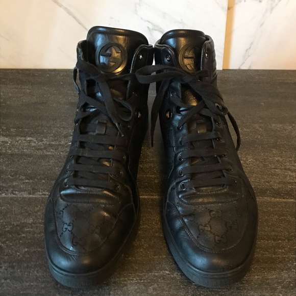 Gucci GG Imprime High Top Sneakers Mens - Picture 4 of 14